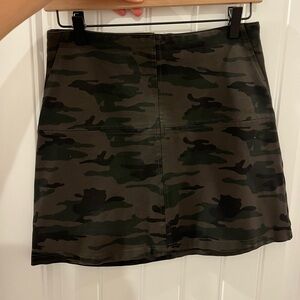 Sanctuary Olive Camouflage Skirt